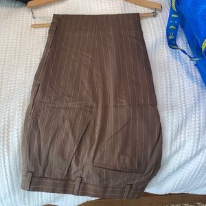 Mens Ralph Lauren Purple Label Brown Pinstripe pants